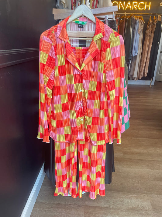 Multicolored Checkered Set