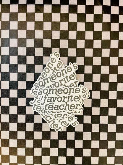 Favorite Teacher Sticker