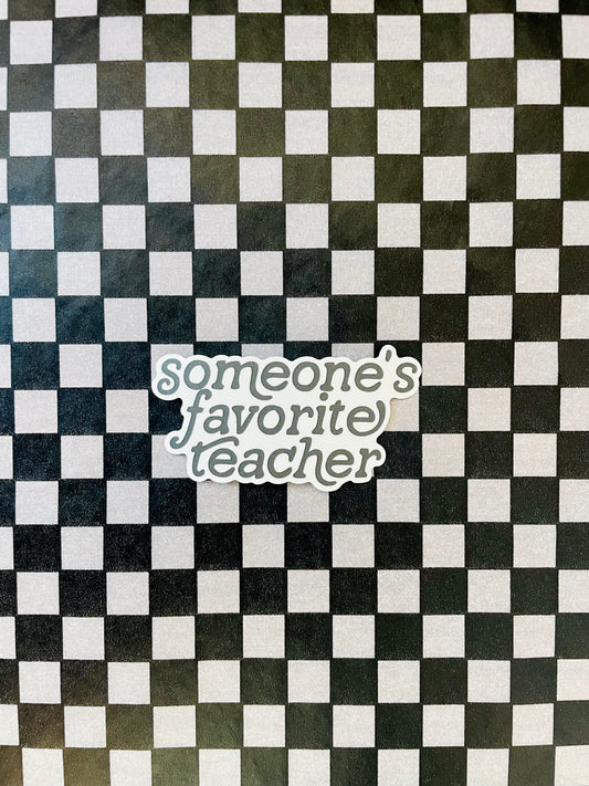 Favorite Teacher Sticker