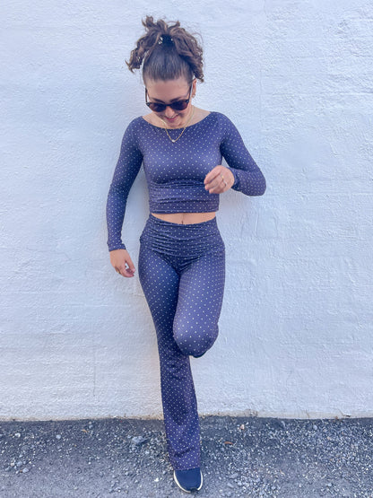 Polka Dot Flare Leggings