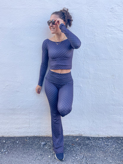 Polka Dot Flare Leggings