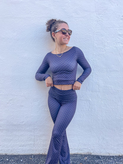 Polka Dot Flare Leggings