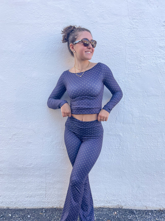 Polka Dot Flare Leggings