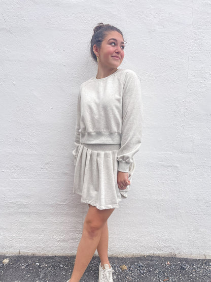 Oatmeal Mini Skirt