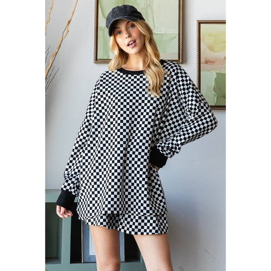 Checkered Set: Black/White