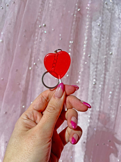 Heart Lolli Keychain | Pink