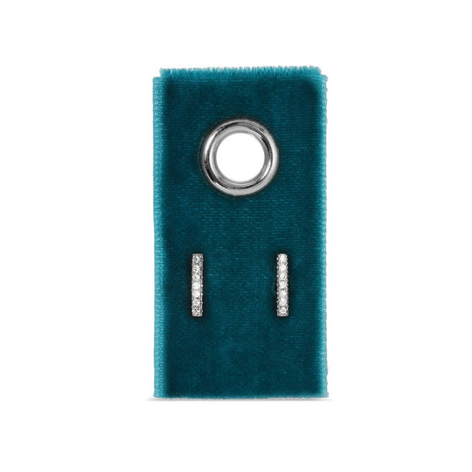 Silver Simple Bar Studs