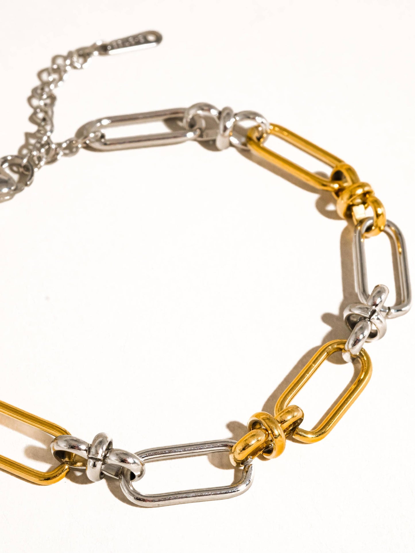 Two Tone Chain Bracelet