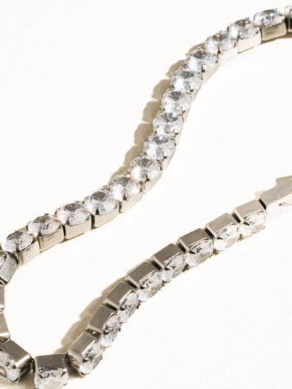 Rounded Diamond Link Bracelet