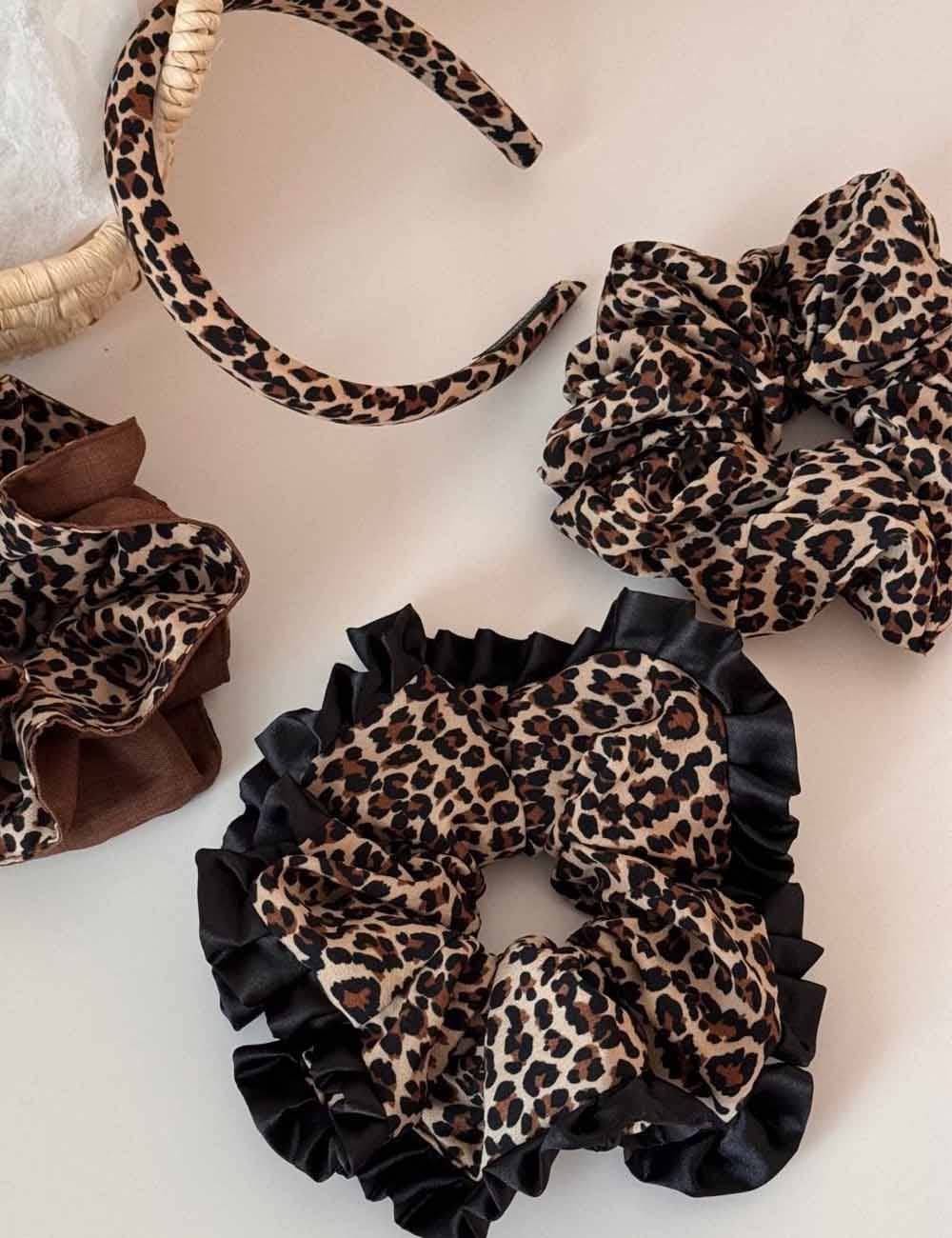 Leopard Scrunchie