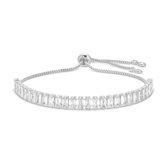 Silver Diamond Pulley Bracelet