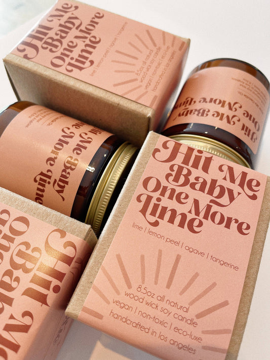 Hit Me Baby One More Lime Candle
