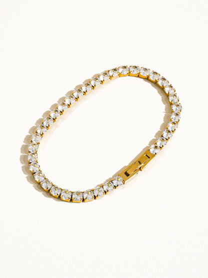 Rounded Diamond Link Bracelet