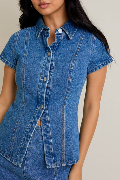 Denim Button Up Shirt