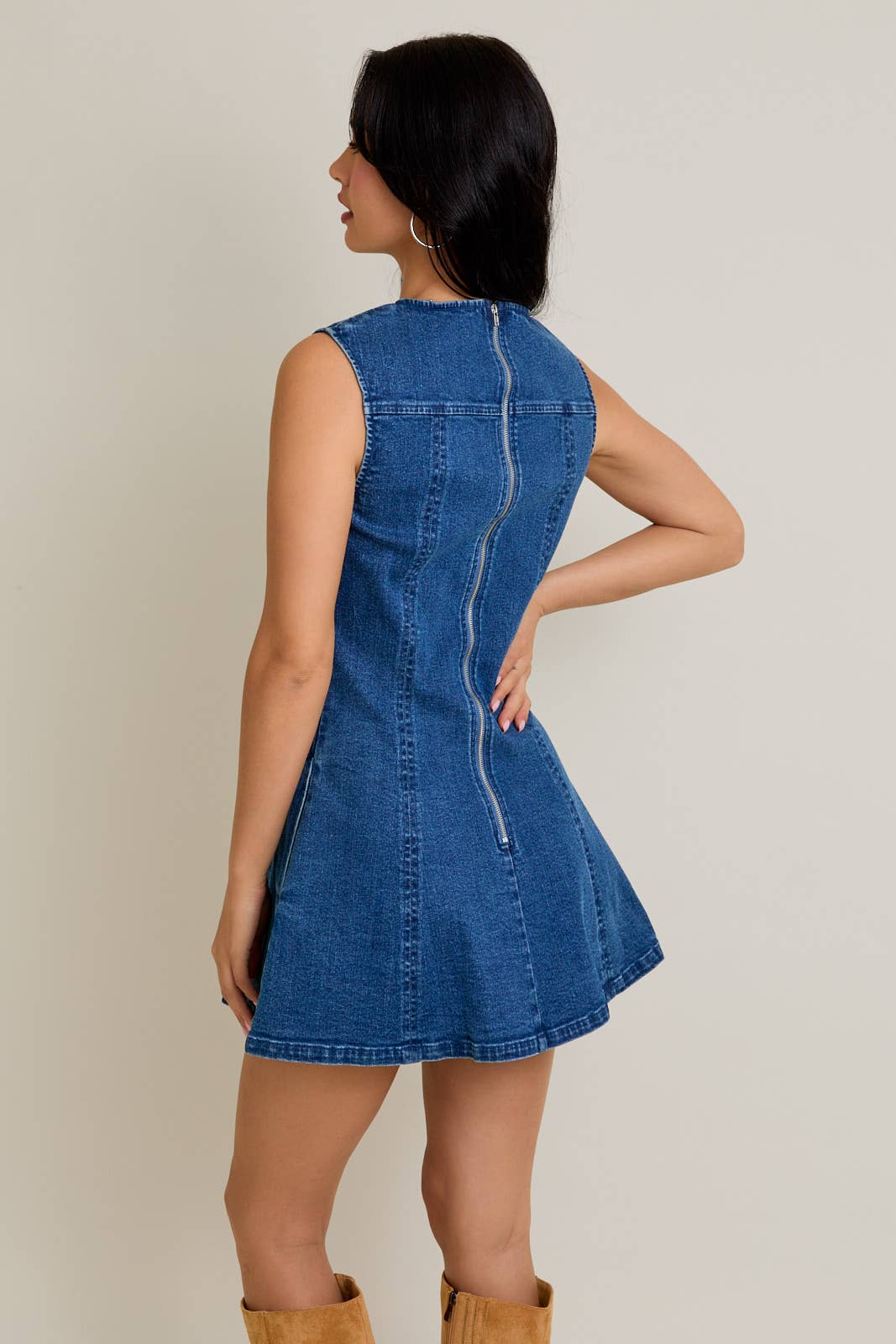 Fitted Denim Dress