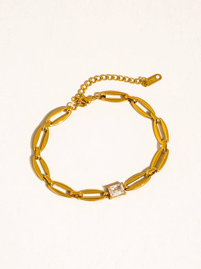 Chain Link Diamond Bracelet